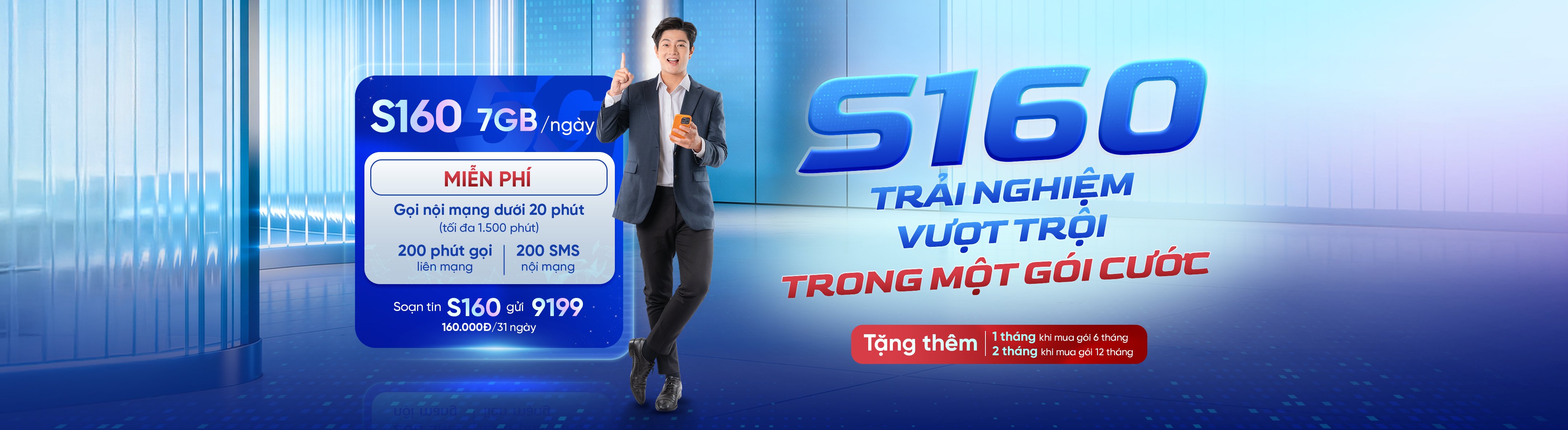 Gói trả sau S160